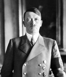 Fotografía de Adolfo Hitler, ilustración para el tema sobre cómo engaña a gobernantes seculares-políticos del mundo.